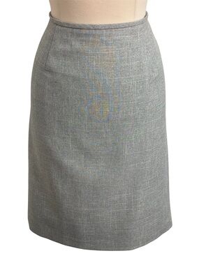Women's Classic Tailored Pencil Skirt Professional Knee-Length Cut, Gray, Sz 16W